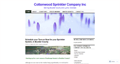 Desktop Screenshot of cottonwoodsprinklercompany.wordpress.com