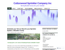 Tablet Screenshot of cottonwoodsprinklercompany.wordpress.com