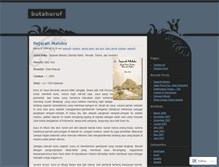 Tablet Screenshot of butahuruf.wordpress.com