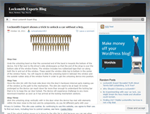 Tablet Screenshot of locksmithexperts.wordpress.com