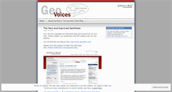 Desktop Screenshot of geovoices.wordpress.com