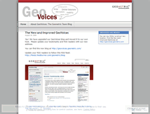 Tablet Screenshot of geovoices.wordpress.com
