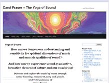 Tablet Screenshot of carolfraser.wordpress.com
