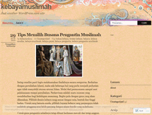 Tablet Screenshot of kebayamuslimah.wordpress.com