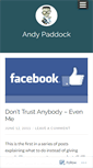 Mobile Screenshot of andypaddock.wordpress.com