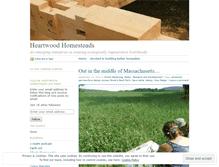 Tablet Screenshot of heartwoodhomesteads.wordpress.com