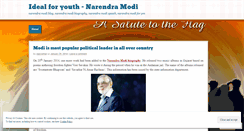 Desktop Screenshot of narendramodiblog.wordpress.com