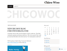 Tablet Screenshot of chicowoo.wordpress.com