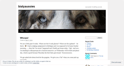 Desktop Screenshot of bialyaussies.wordpress.com