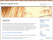 Tablet Screenshot of blazingabroad.wordpress.com