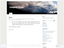 Tablet Screenshot of favouritequotes.wordpress.com