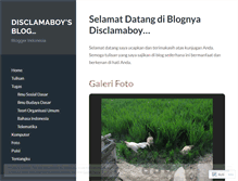 Tablet Screenshot of disclamaboy.wordpress.com