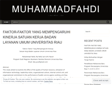 Tablet Screenshot of muhammadfahdi.wordpress.com