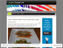 Tablet Screenshot of leapthroughlifedotcom.wordpress.com