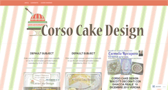 Desktop Screenshot of corsocakedesign.wordpress.com