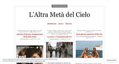 Desktop Screenshot of laltrametadelcielo.wordpress.com