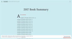 Desktop Screenshot of beyondrivalry.wordpress.com