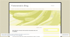 Desktop Screenshot of fototrendz.wordpress.com