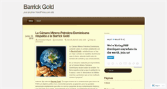 Desktop Screenshot of barrickgoldblog.wordpress.com