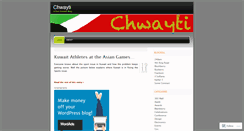 Desktop Screenshot of chwayti.wordpress.com