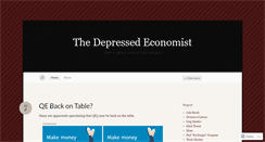 Desktop Screenshot of depressedeconomist.wordpress.com