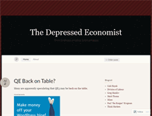 Tablet Screenshot of depressedeconomist.wordpress.com