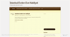 Desktop Screenshot of istanbulevdenevenakliyatsec.wordpress.com