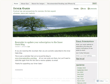 Tablet Screenshot of inneroasis.wordpress.com