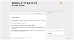 Desktop Screenshot of lynnlandlords.wordpress.com