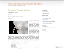 Tablet Screenshot of doctoronlineconsultation.wordpress.com