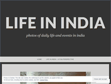 Tablet Screenshot of lifeinindia.wordpress.com