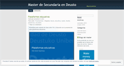 Desktop Screenshot of mastersecundariadeusto.wordpress.com