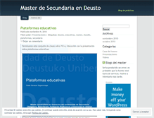 Tablet Screenshot of mastersecundariadeusto.wordpress.com