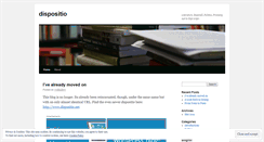 Desktop Screenshot of dispositio.wordpress.com