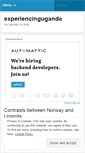 Mobile Screenshot of experiencinguganda.wordpress.com