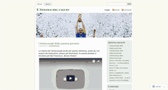 Desktop Screenshot of angolodelcalcio.wordpress.com