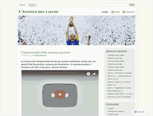 Tablet Screenshot of angolodelcalcio.wordpress.com