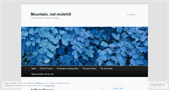 Desktop Screenshot of mountainnotmolehill.wordpress.com