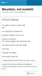 Mobile Screenshot of mountainnotmolehill.wordpress.com