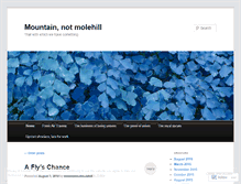 Tablet Screenshot of mountainnotmolehill.wordpress.com