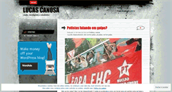 Desktop Screenshot of lucascanosa.wordpress.com