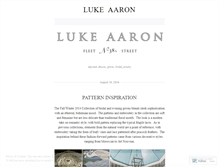 Tablet Screenshot of lukeaaronboston.wordpress.com