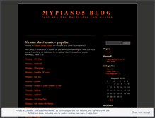 Tablet Screenshot of mypiano5.wordpress.com