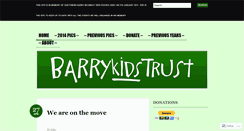 Desktop Screenshot of barrykidstrust.wordpress.com