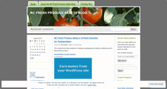 Desktop Screenshot of ncfreshproducesafety.wordpress.com