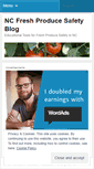 Mobile Screenshot of ncfreshproducesafety.wordpress.com