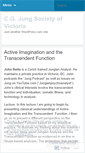 Mobile Screenshot of jungiansocietyofvictoria.wordpress.com