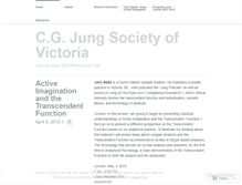 Tablet Screenshot of jungiansocietyofvictoria.wordpress.com