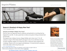 Tablet Screenshot of imprintpilates.wordpress.com