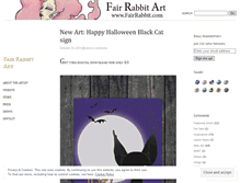 Tablet Screenshot of fairrabbitart.wordpress.com